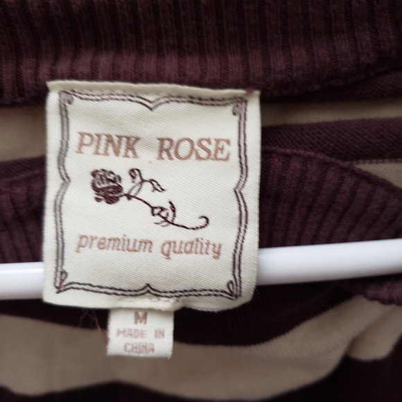 Pink Rose M Striped Dress - Picture 3 of 5